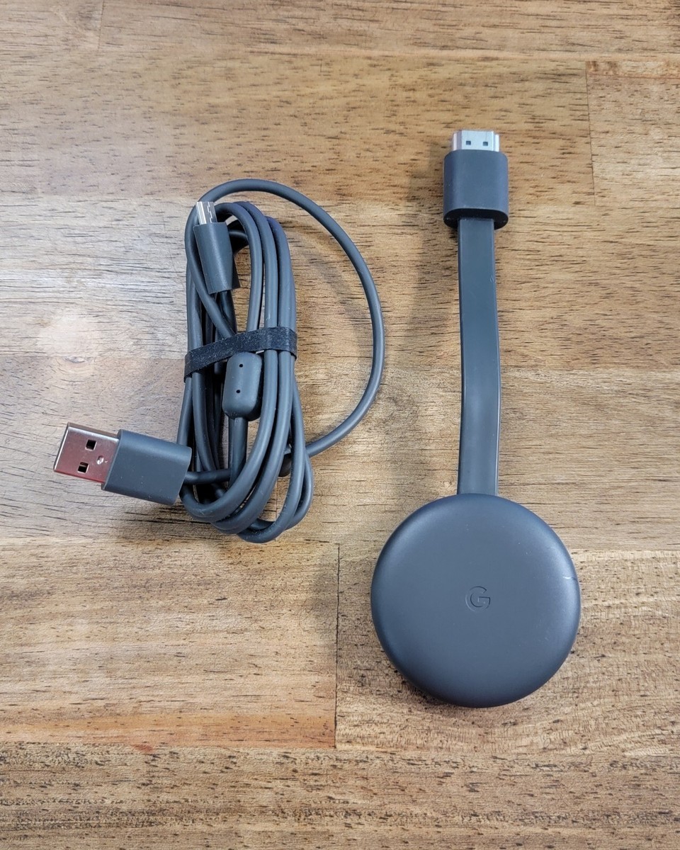 Google Chromecast HD (3rd) 1080p Media Streaming Device - W/ Power