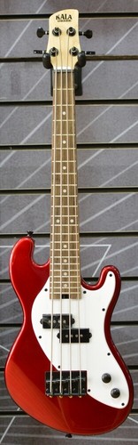 Kala U-BASS Solid Body With Logo Gig Bag - Candy Apple Red - Picture 6 of 9