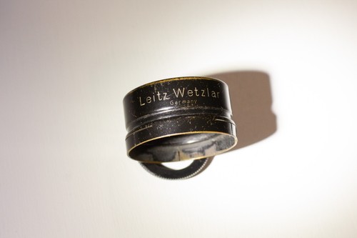 VERY RARE Early Leitz Wetzlar FISON Hood Clip-On Push-On Black Painted on Brass