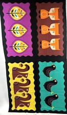 Norwegian Woods Michael Miller Forest Animals Fabric Panel  23" x 44" 