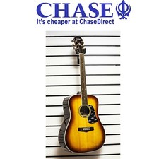 Aria Aw-300 Acoustic Dreadnought Guitar Steel Strings Spruce Top Sunburst X37