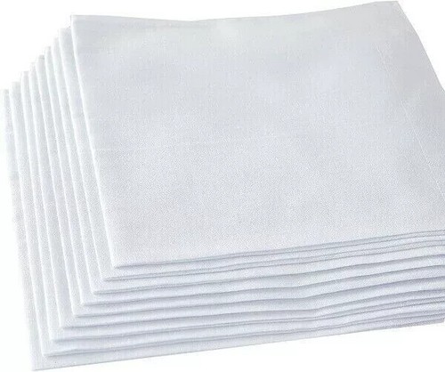 4x Taschentücher Baumwolle Klassisch Taschentücher Große Männer Taschentuch T... - Bild 6 von 6