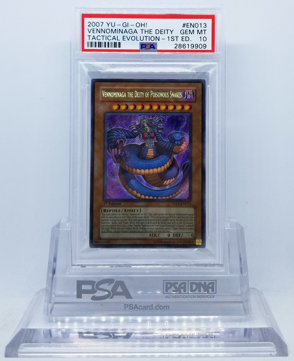 YUGIOH 1ST TAEV-EN013 VENNOMINAGA DEITY POISONOUS SNAKES PSA YUGIOH 1ST TAEV-EN013 VENNOMINAGA DEITY POISONOUS SNAKES PSA