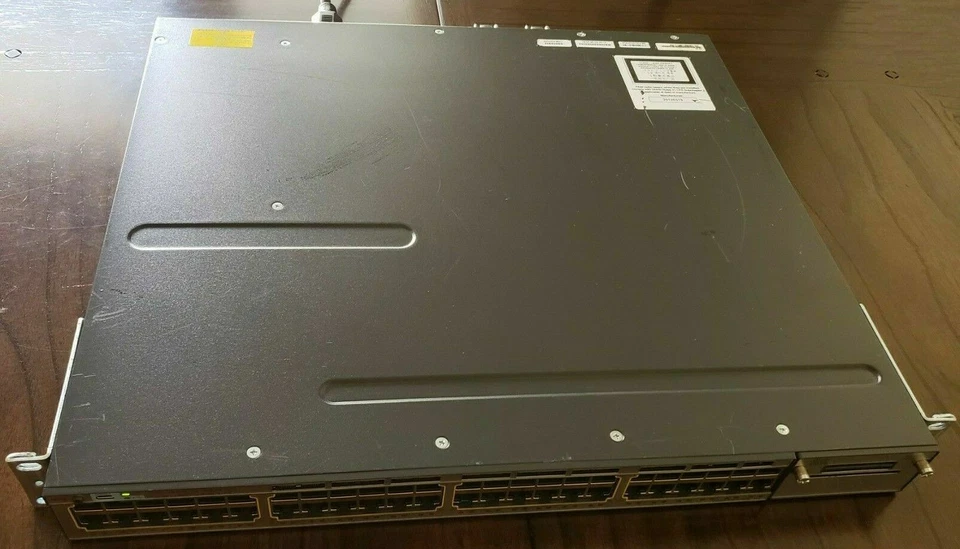 Cisco WS-C3750X-48P-L • 48-Port PoE+ Gigabit Switch 2xC3KX-PWR-715WAC DUAL POWER - Image 2 of 2