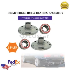 Pair(2) New Rear Wheel Hub & Bearing Assembly Fits 1996-2006 BMW 318/323/325/328