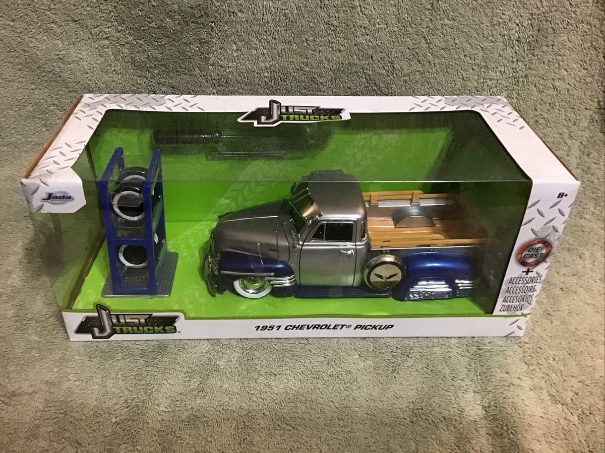 2022 Jada Just Trucks 1951 CHEVROLET 3100 Blue Silver Custom