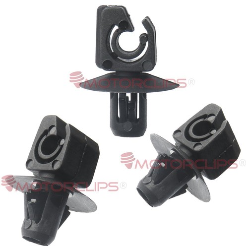 Land Rover DEFENDER Brake Line Pipe Clips Black Plastic Holder Fastener X 10 - Picture 2 of 7