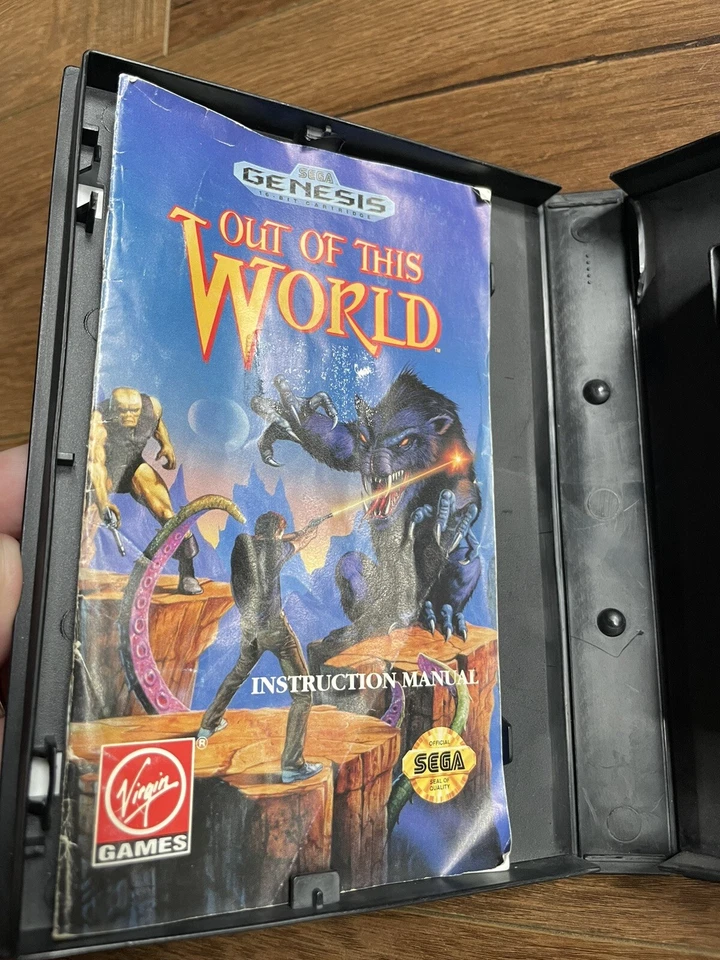 Out of This World (Sega Genesis 1994)Authentic Tested CIB - Image 3 of 4