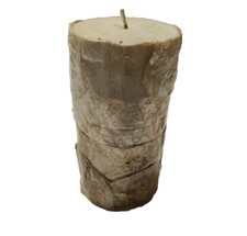 Sea Shell Candle 6" X 3" Tan Beige Textured 3D Home Decor Accents Beach House