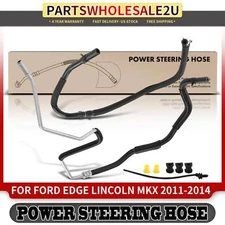 2x Power Steering Return Line Hose Assembly for Ford Edge Lincoln MKX 3.5L 3.7L