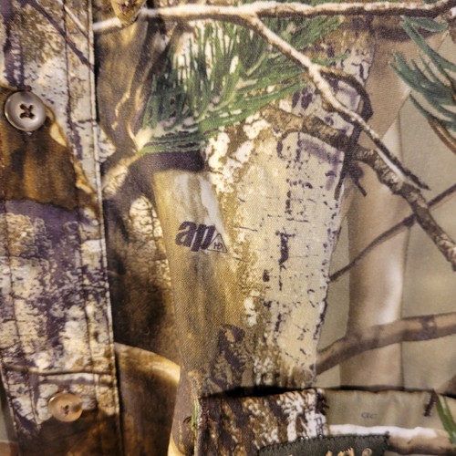 Gamehide Size XXL Hunting Coat Shirt Camo Realtree Break Up Button Long Sleeve - Picture 12 of 18