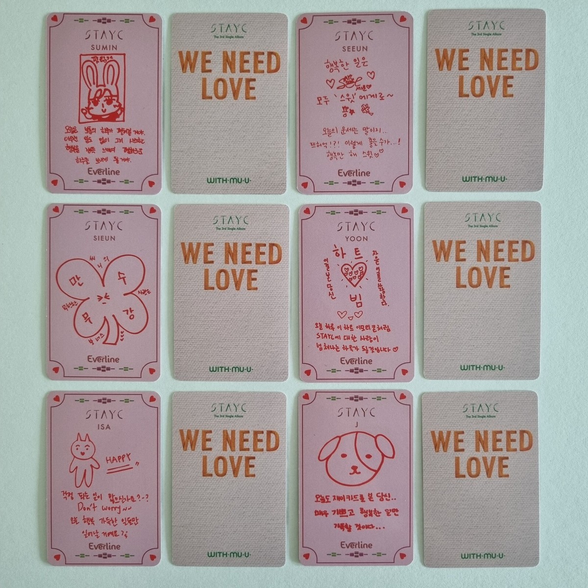 STAYC 3rd Single Album We Need Love Everline Withmuu Fansign