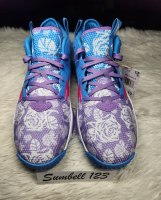 Adidas Dame 8 x Chelsea Gray Floral Purple PE Shoes Men's Sz 9