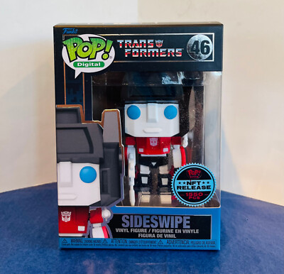 SIDESWIPE Transformers Funko Pop Digital Legendary Physical Redemption