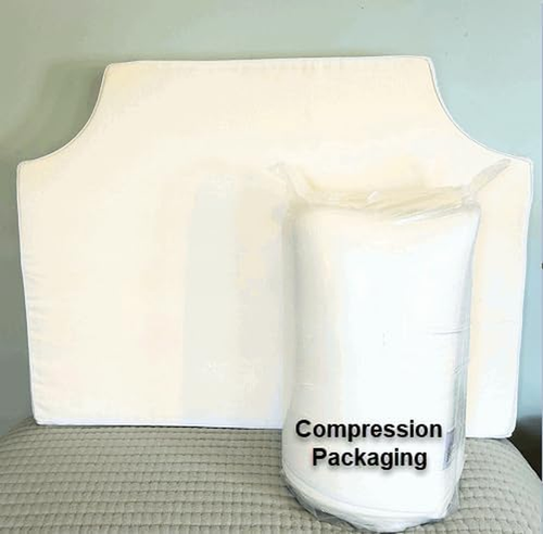 - New/Improved Cotton 'Wrinkle-Free' Cover. Portable Twin XL White Headboard Cus - 第 5/7 張圖片