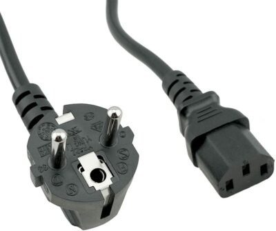6ft European 3 Prongs AC Power Cable Cord