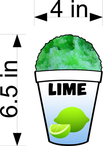 CALCOMANÍAS DE ENFRIADOR DE HIELO AFEITADO O CAMIÓN 21 SABORES ELIGE ENTRE TÚ ELIGES NUEVO! - Imagen 17 de 28