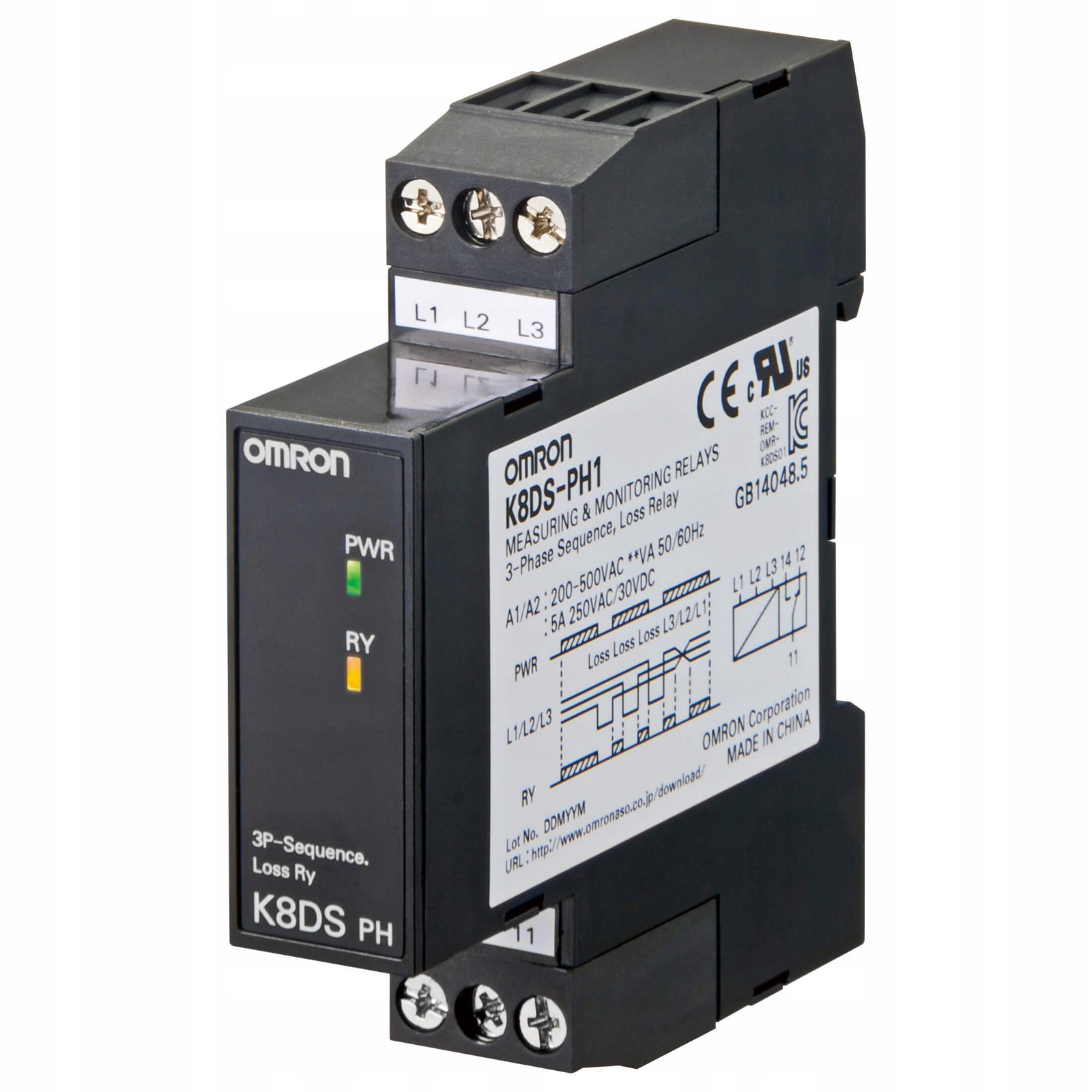 Omron K8DS-PH1 Phase Termination Relay 1 Piece
