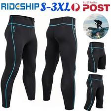 Mens 2mm Neoprene Trousers Winter Warm Wetsuit Scuba Surfing Diving Shorts Pants