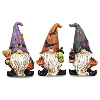 Valery Madelyn Gnomes Halloween Decorations Indoor, 3 Pcs Resin Gnome Decor f...