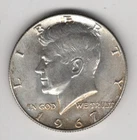 1967 P KENNEDY HALF DOLLAR SILVER .400 UNITED STATES OF AMERICA FIFTY CENTS .50¢