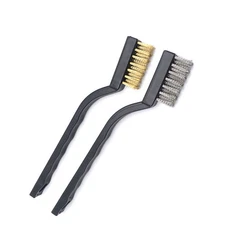 6 PCS Mini Nozzle Brush Replacement Kit Electronic Cleaning Brass Wire