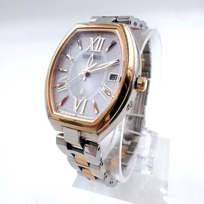 Seiko Lukia 1B22-0BY0 Funkuhr Solar Titanium aus Japan
