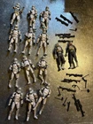 Star Wars 3.75 Vintage Lot Of Clone Trooper Action Figures Loose