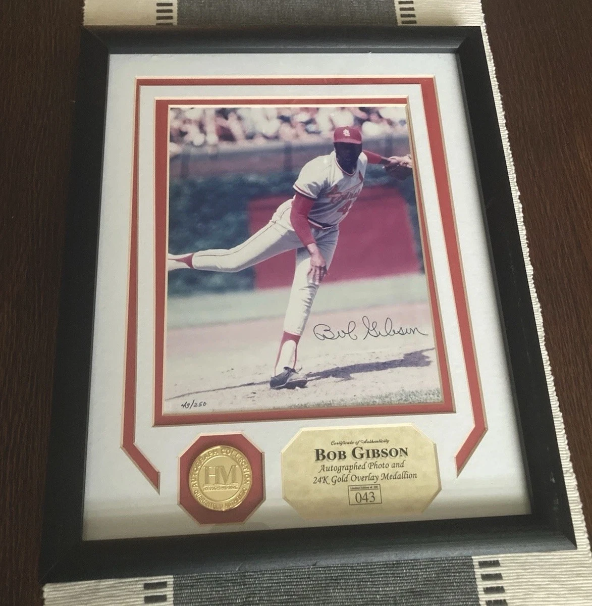 Bob Gibson MLB Original Autographed Photos for sale | eBay
