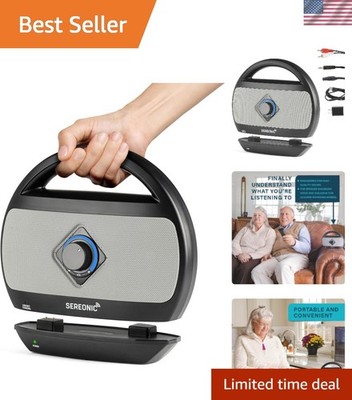 Remote-Controlled Wireless TV Speakers for Easy Use - Ideal for Hard of Hearing