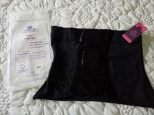 NIB Waist Cincher Black Empetua Nylon/Spandex Two Layer Support Ladies SIZE XXL