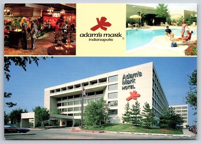 Postcard Adam's Mark Indianapolis Hotel Mixeduse Commercial Building Four 2544