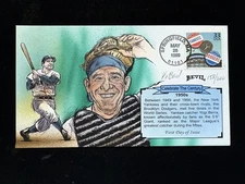 MAY 26 1999 SPRINGFIELD MA FDC #3187 YOGI BERRA, BEVIL CACHET 158/200