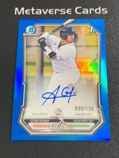 2026 Bowman Chrome Prospects 1st Adrian Gil Auto Blue Refractor 35/150