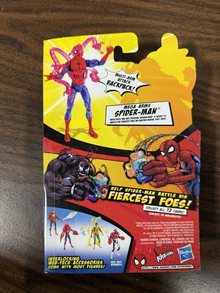 Figura de acción Spider-Man Mega Arms cartas de batalla Hasbro nuevo H13#2 Foto 2 de 2