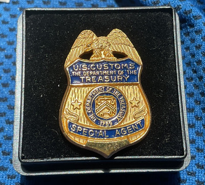 Vintage, official U.S. Customs Special Agent Department of Treasury pin