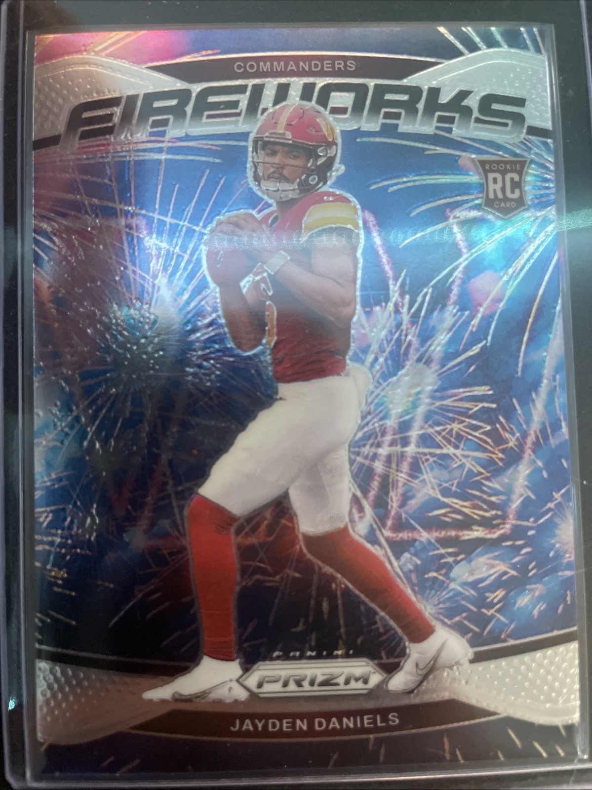 2024 Panini Prizm - Fireworks Jayden Daniels #24 (RC)