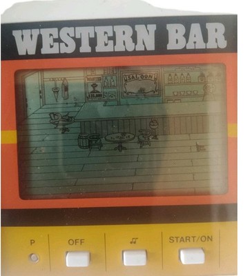 WESTERN BAR CASIO GAME TESTED & WORKING CG-300 Japan 1984 Hand