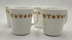 Vtg Corning Butterfly Gold Mug Coffee Cup Set of 4