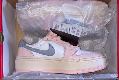 Nike Air Jordan 1 Elevate Low Top Sneaker Rosa/Weiß/Grau EU 39 DH7004-600