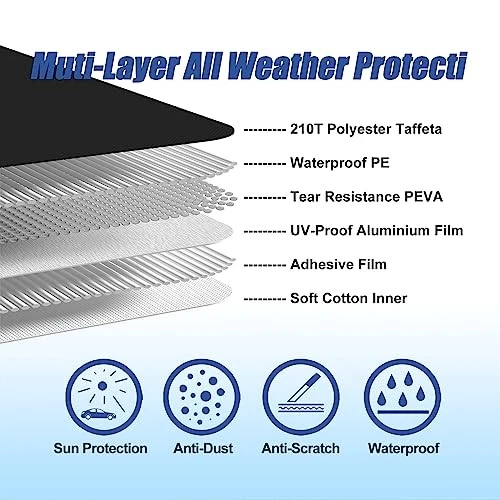 For Mini Cooper 2002-2021 Waterproof Car Cover 6 Layers All Weather Protection Foto 3 de 4