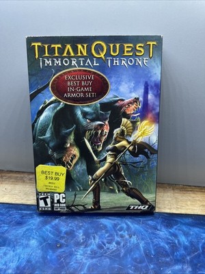 Titan Quest Immortal Throne Expansion Pack - PC New With Slip Cover
