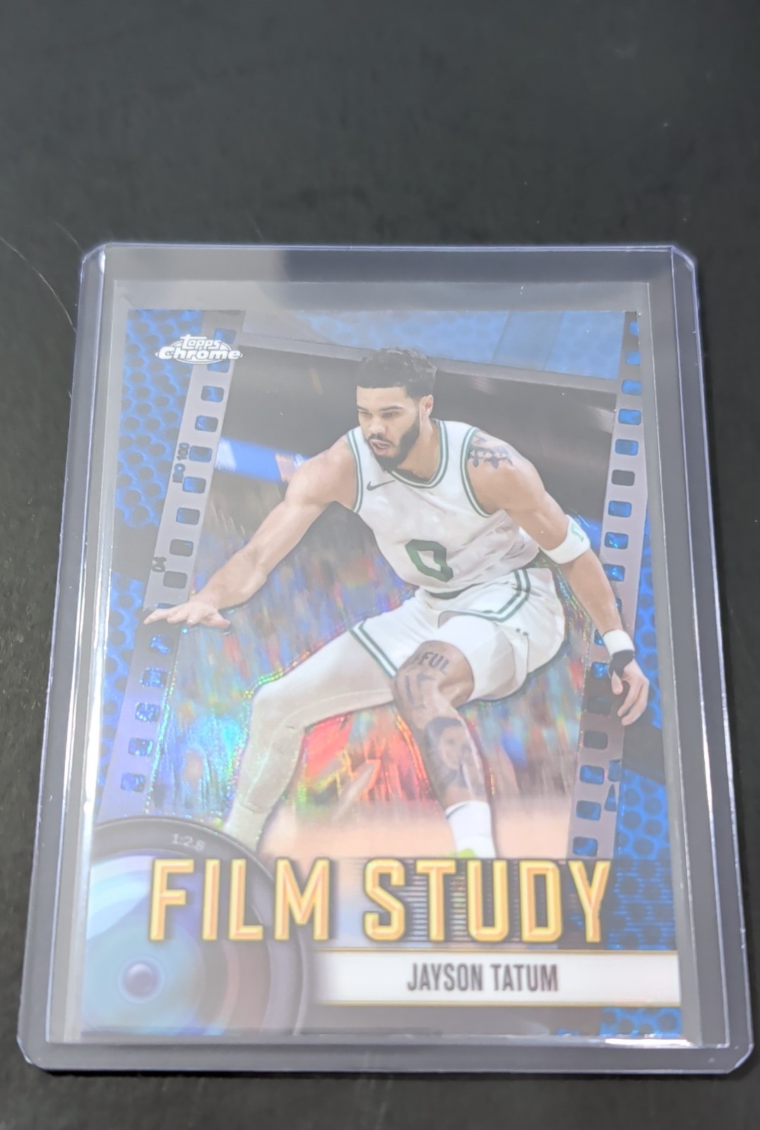 2024-25 Topps Chrome - Film Study Jayson Tatum #FS-20 Blue Basketball Refractor