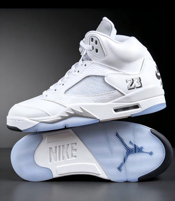 Jordan 5 Retro OG White Metallic 2026 HQ7978-103 High Top Men's Basketball Shoes