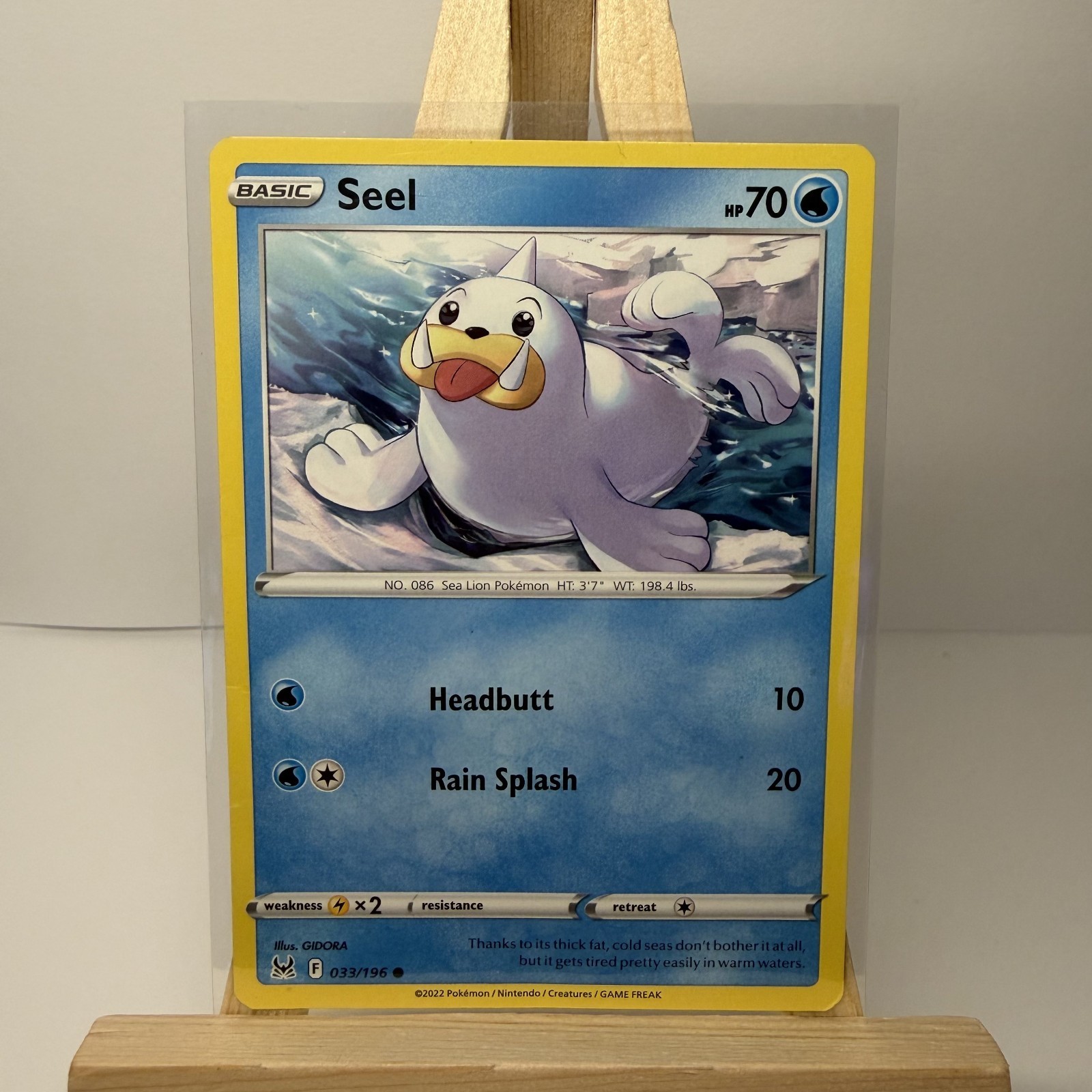 Seel 33/196 Lost Origin Pokemon TCG