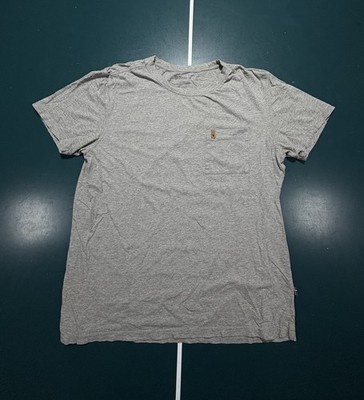 Fjallraven Pocket T-Shirt Men s Medium Short Sleeve Heather Gray Casual Cotton