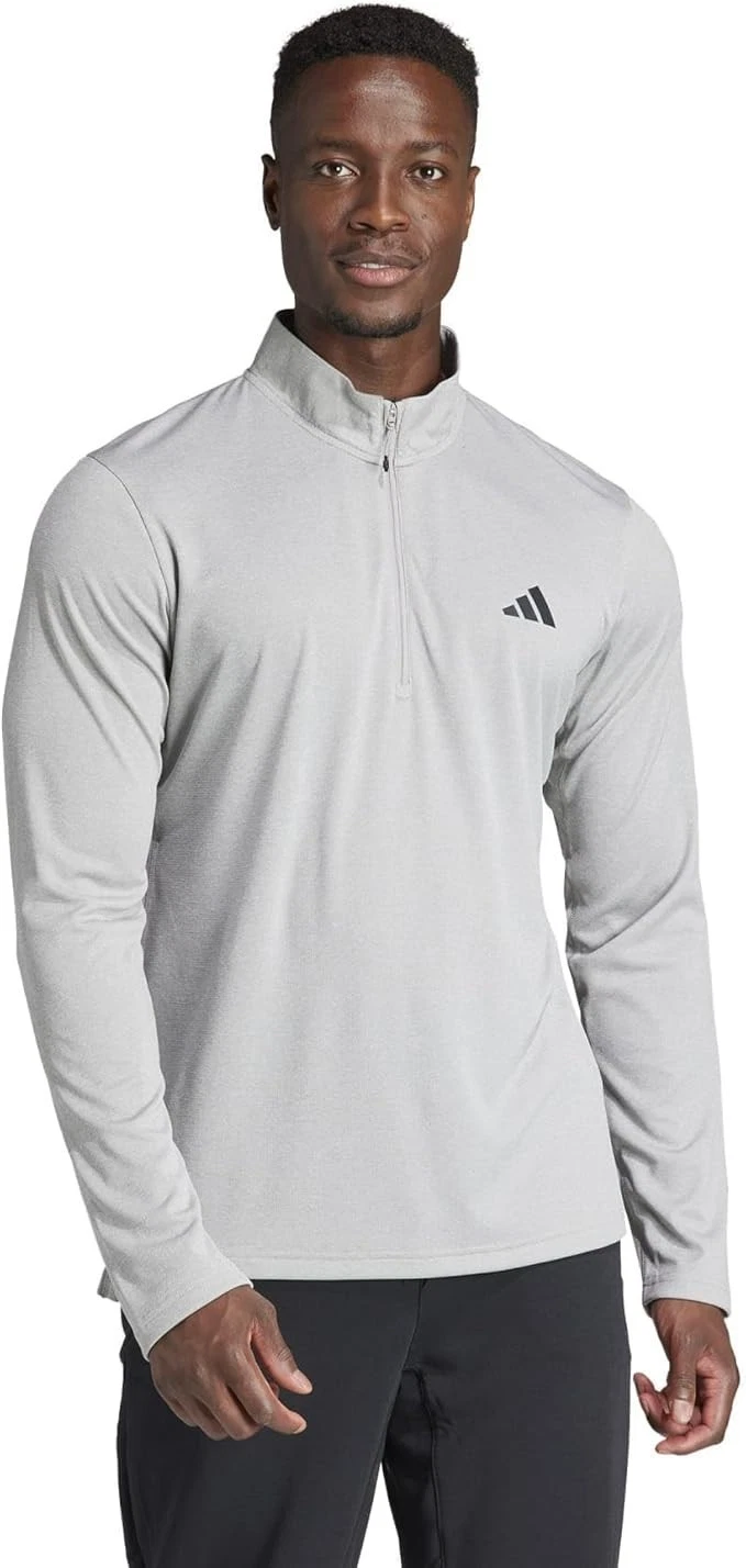 adidas Men's Train Essentials Quarter-Zip Long Sleeve T-Shirt Size Small NWT