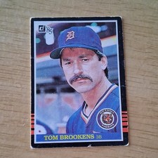 Donruss 1985 Tom Brookens Detroit Tigers MLB Baseball Card #593