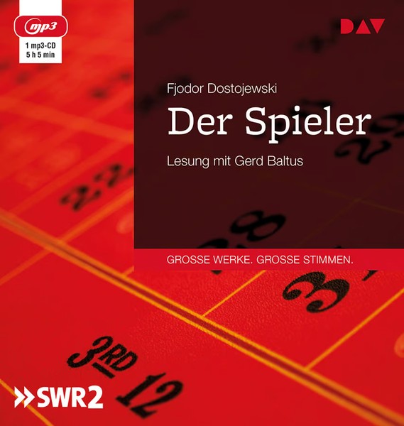 Der Spieler: Lesung Mit Gerd Baltus (1 Mp3-Cd) Fjodor Dostojewski-image