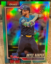 2026 Topps Series 1 #250 Bryce Harper Aqua Rainbow Foil Gorgeous Card RARE